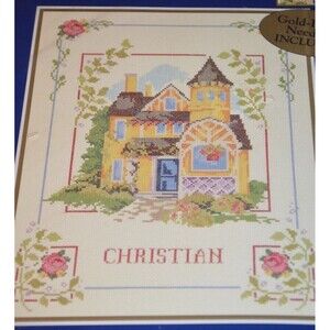 Bucilla Cross Stitch Kit Home House 2000 Personalized NEW